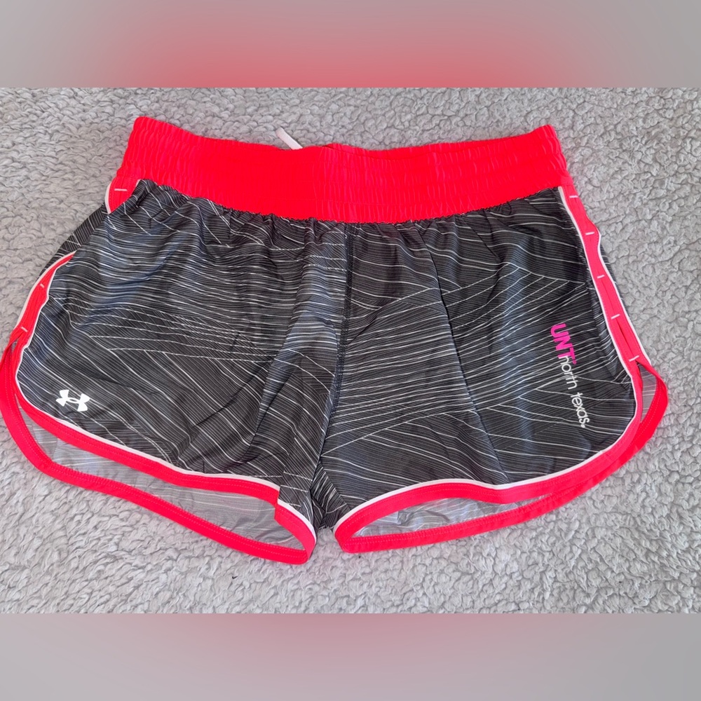 Under Armour Women's Black and Coral Shorts UNT